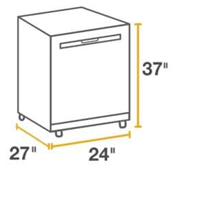 Rough opening for hotsell 24 inch dishwasher