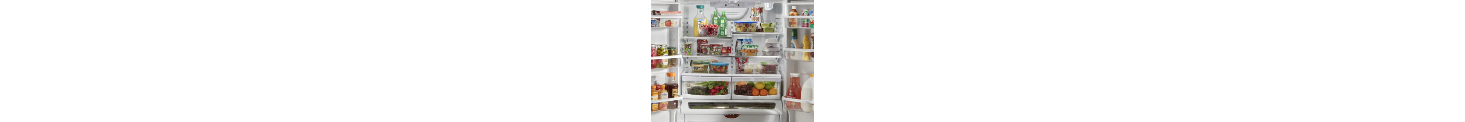 Open side-by-side refrigerator