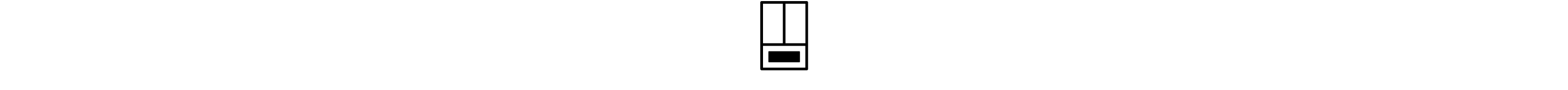French door refrigerator icon