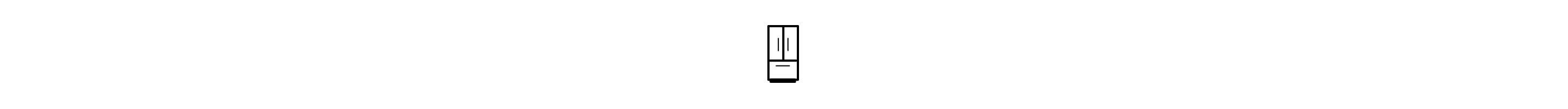 French door refrigerator icon
