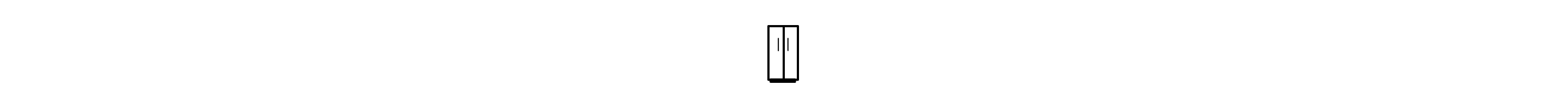 Side-by-side refrigerator icon