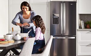 Cheap side by outlet side fridge freezer