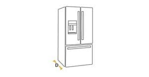 Normal store fridge dimensions