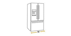 What is the standard size of a fridge deals freezer