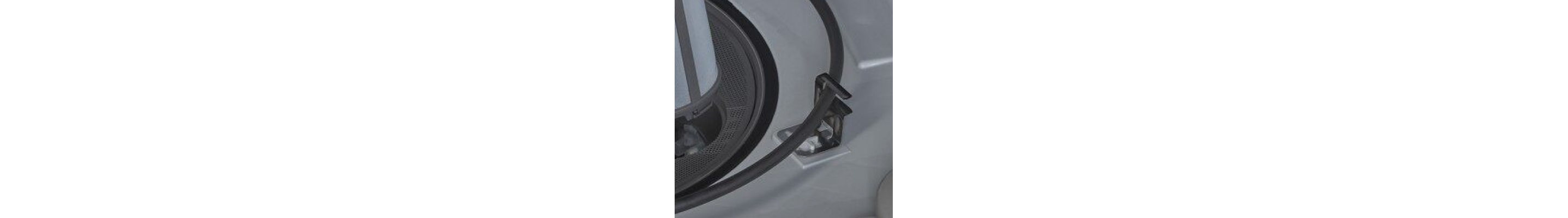 A heating element at the base of a Whirlpool® dishwasher.