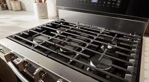 High btu residential gas range top