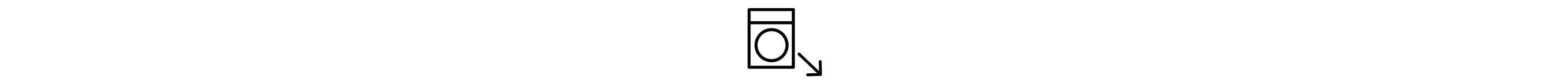 Dryer with arrow facing out icon.