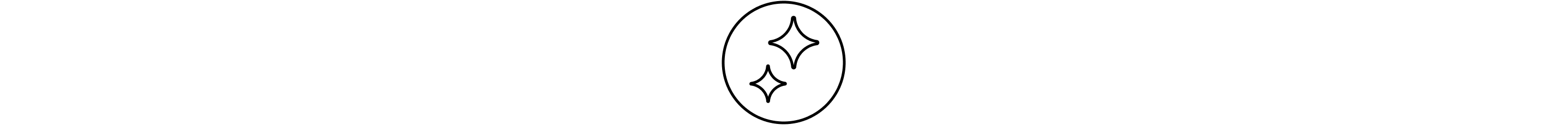 Icon of sparkling hose interior to show it has been cleaned