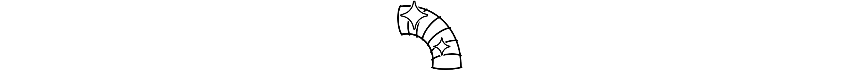 Icon of sparkling hose exterior to show it has been cleaned