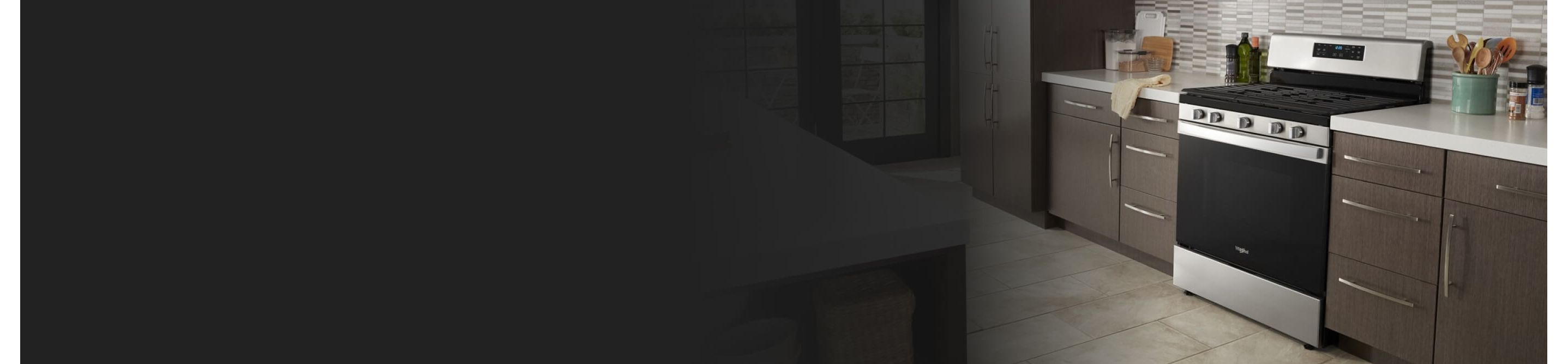 A clean Whirlpool® oven in a kitchen