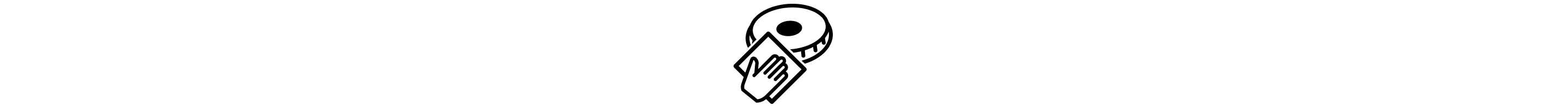 A hand cleaning a burner icon.