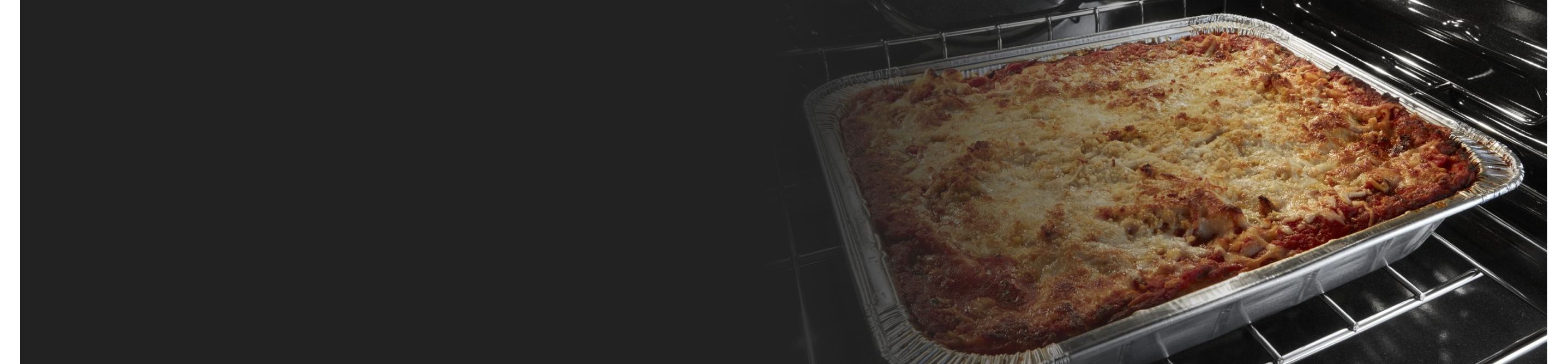 Casserole in a disposable baking tray