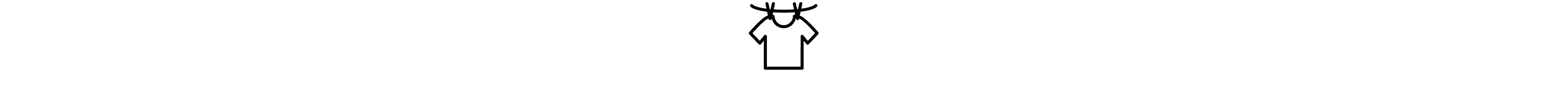 A clothesline and shirt icon.