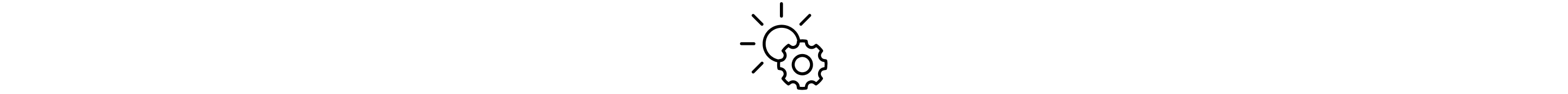 Sun and gear icon