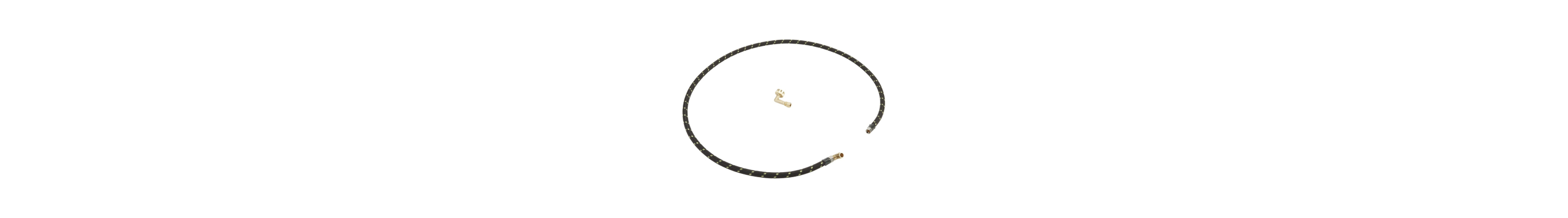 A water supply line against a white background