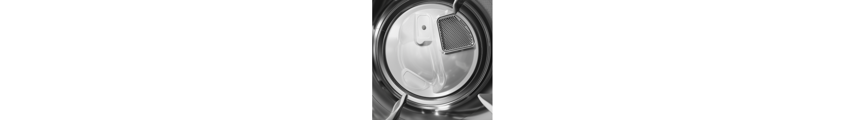 Dryer drum inside of a dryer.