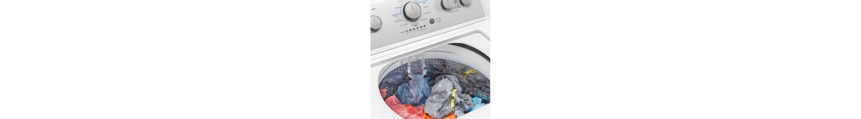 A washer filling with water