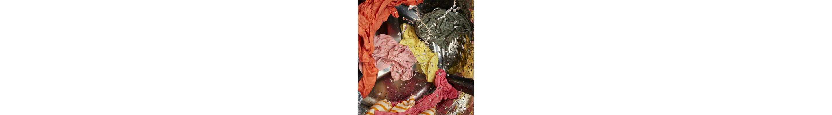 Laundry going through a washer cycle