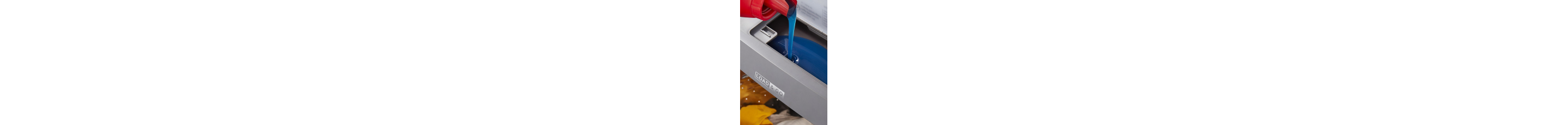 Detergent pouring into a Load & Go™ Dispenser