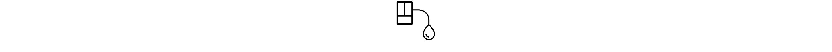 Water tube connection to refrigerator icon
