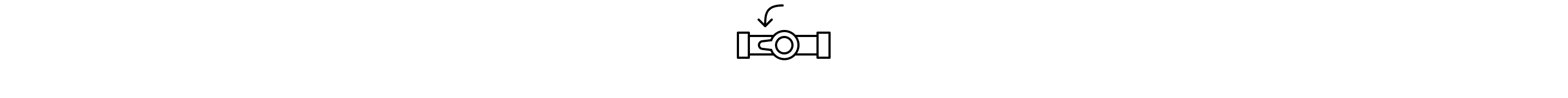 Water supply valve switched to “ON” icon