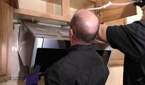 Whirlpool mounted shop microwave