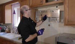 Range top deals microwave
