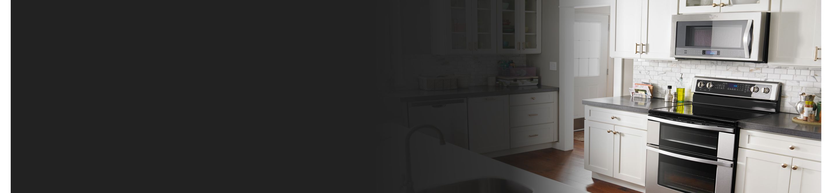 Various stainless steel appliances in a modern kitchen