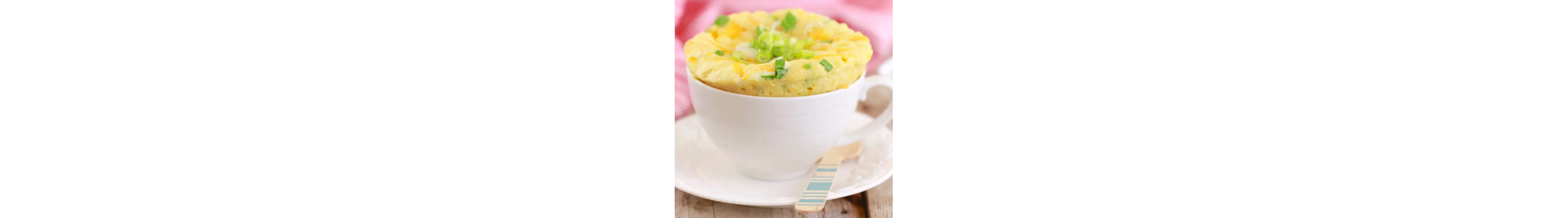 Omelet in a cup with toppings