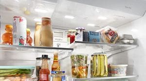 Full fridge and freezer top