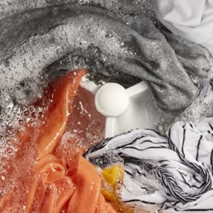 Colored clothes top cold water
