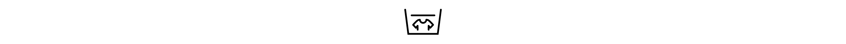 Shirt below water in bin icon