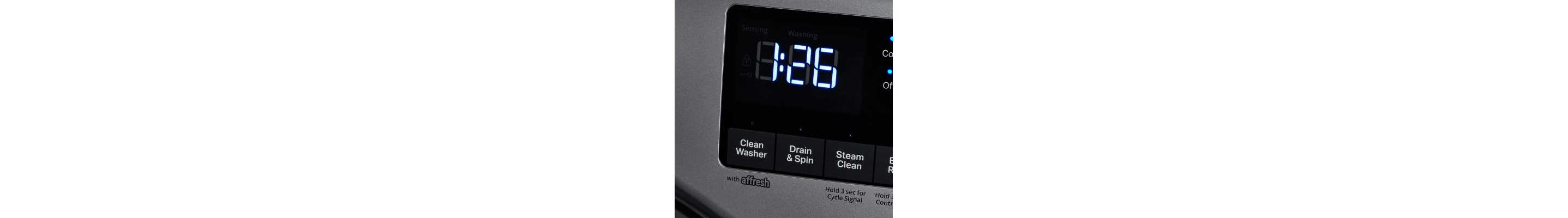 Washer control panel