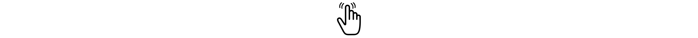 Finger touching icon