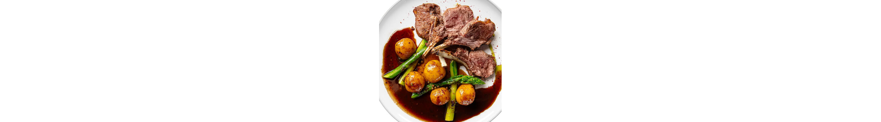 Meat and potatoes on a plate