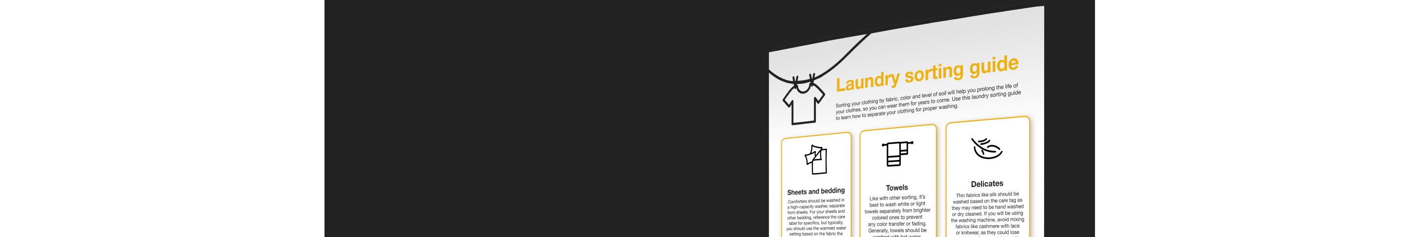 Get the Whirlpool® Laundry sorting guide
