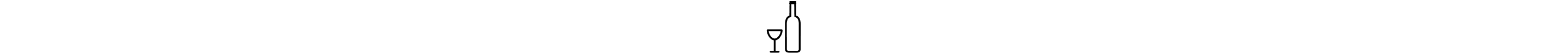 A wine bottle and glass icon