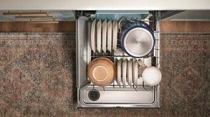 Whirlpool dishwasher on sale water in bottom