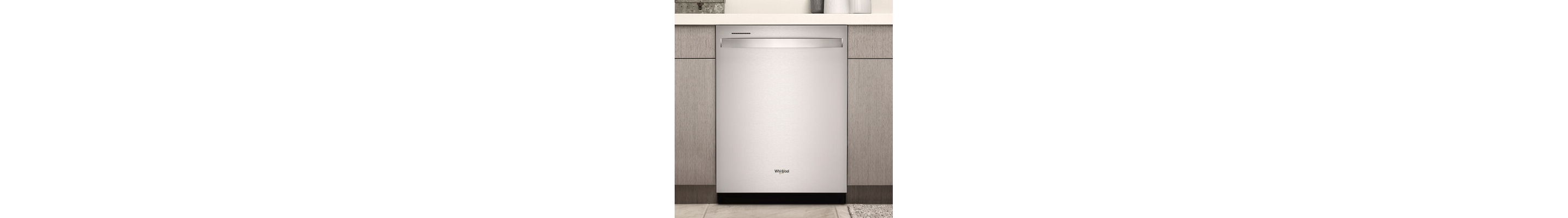 A Whirlpool® dishwasher in a kitchen