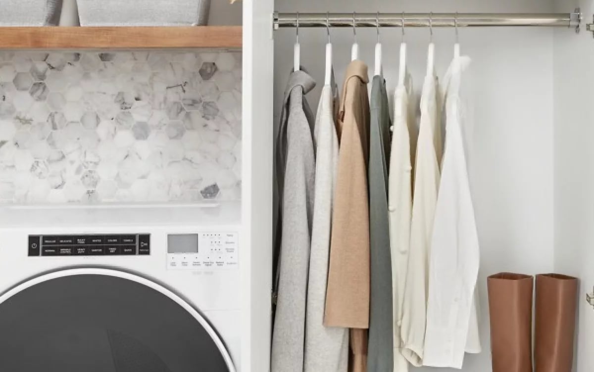 Gray Henley with grease spots on the front