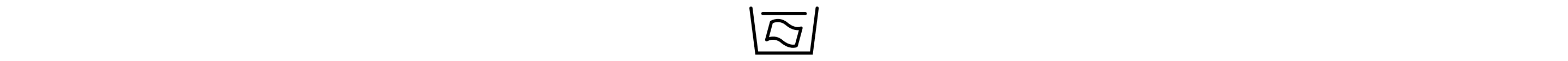 Basin with rug below waterline icon