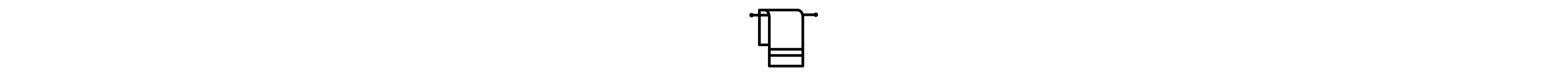 Towel on bar icon