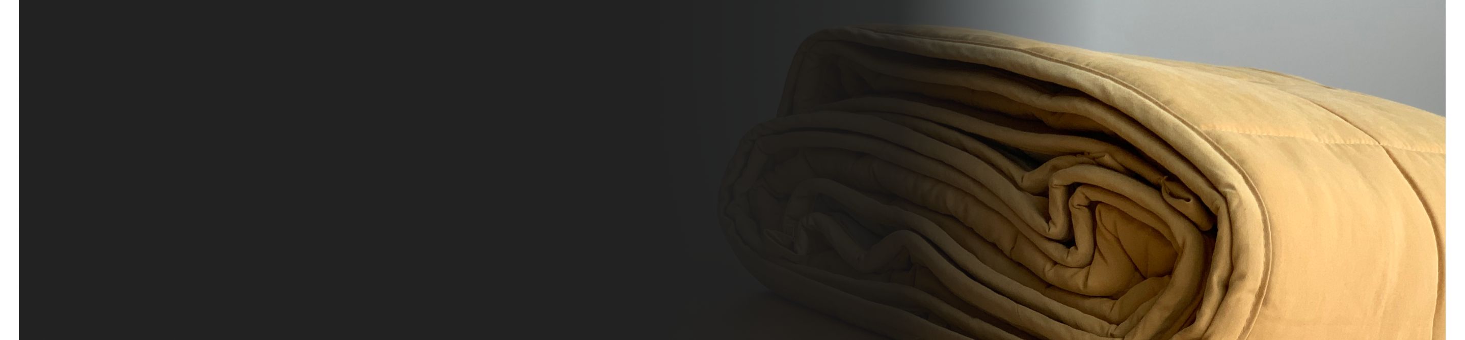 A folded down comforter