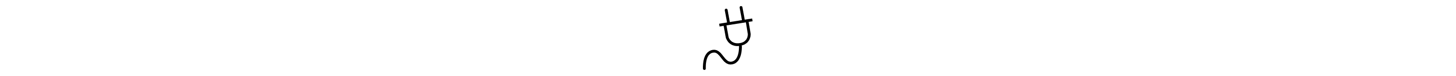An electrical cord icon.