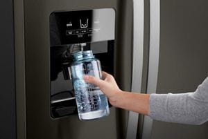 Whirlpool water shop dispenser not cold