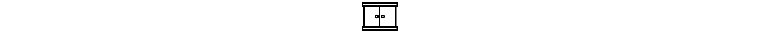 Cabinet with doors icon