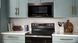 Whirlpool small sales microwave above range