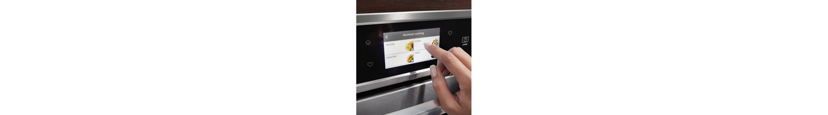Using oven’s assisted cooking settings