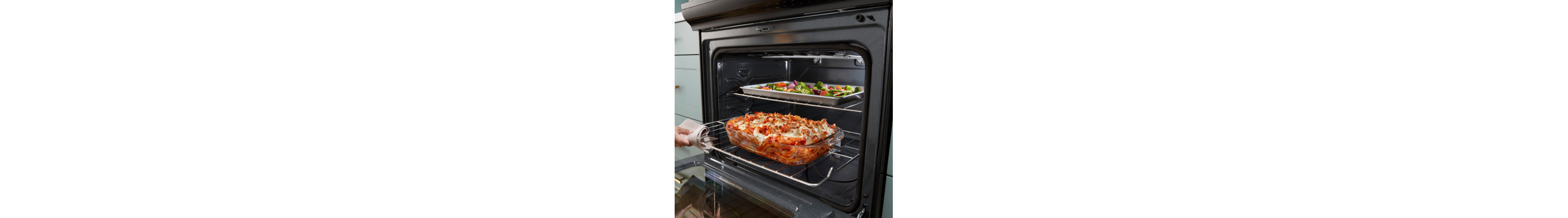 Food on oven racks