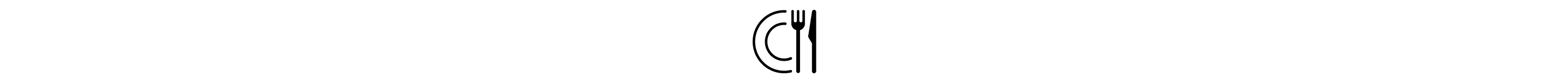 A plate, fork and knife icon.